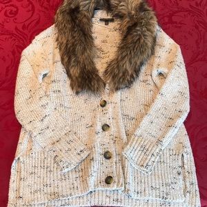 NWOT Lane Bryant Vneck, button sweater